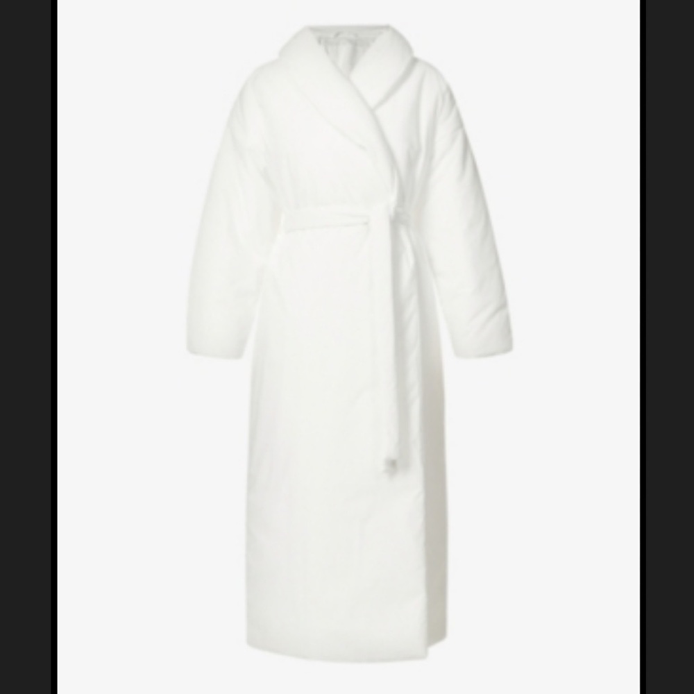 Skims Duvet Tie Belt Cotton Robe